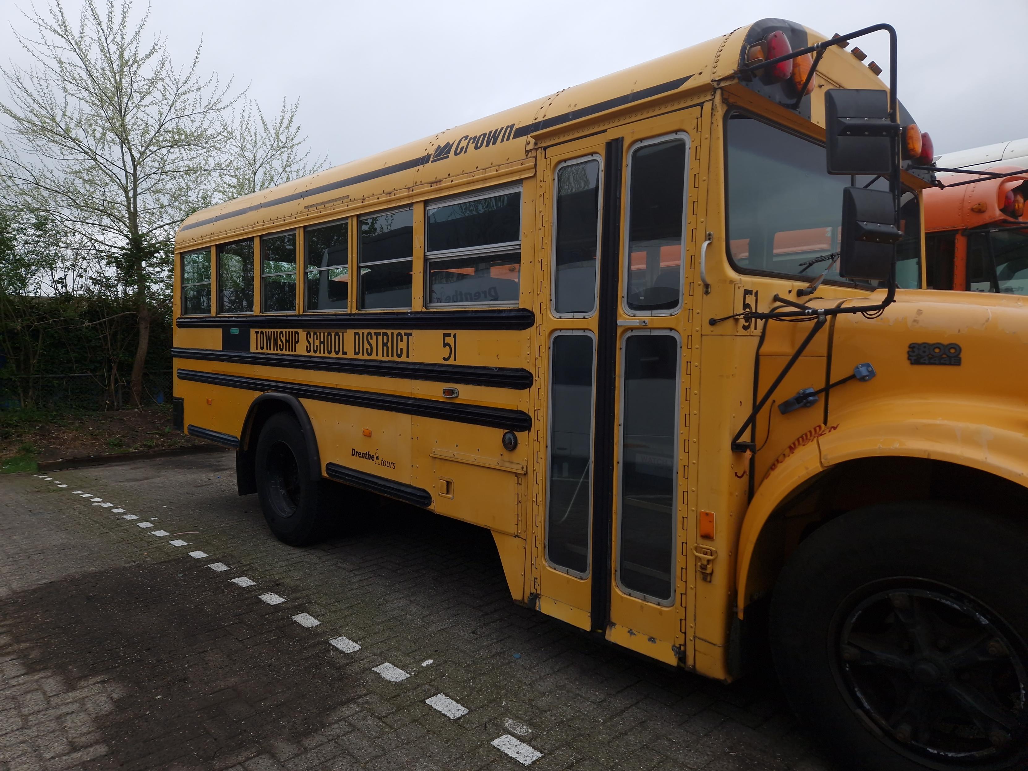 Amerikaanse schoolbus huren